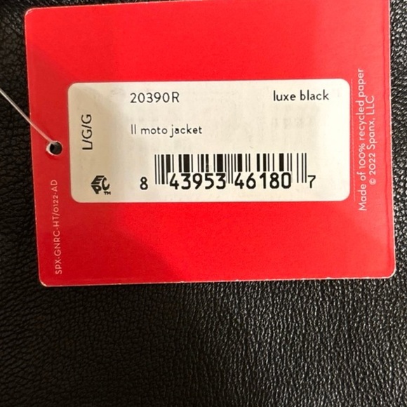 Spanx Women's Black Moto Jacket - Picture 3 of 3